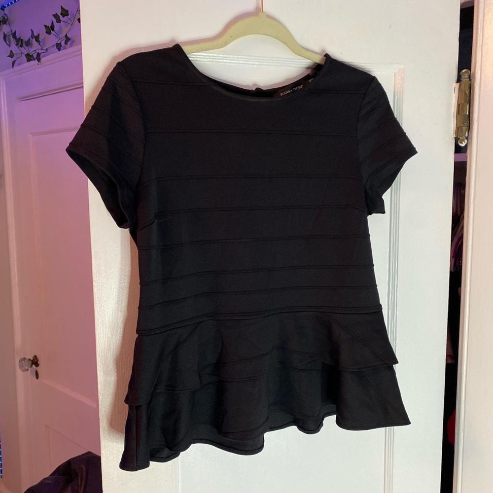 Ivanka Trump black blouse